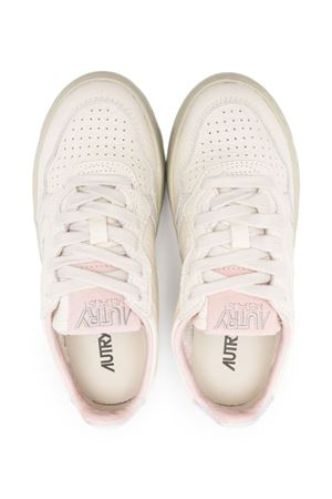 sneakers in pelle bianco AUTRY KIDS | KULKNU08SILVSANDMAR